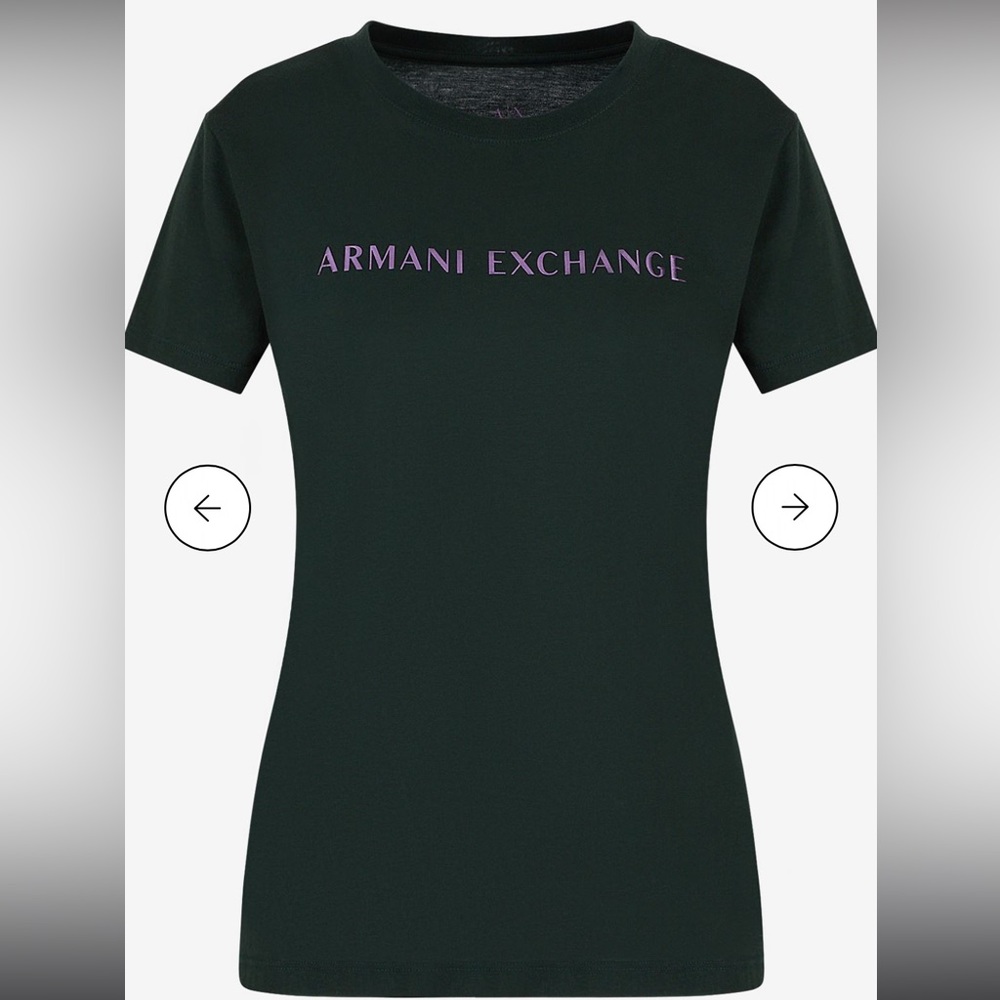 NWOT Armani Exchange T-shirt Dark Green color